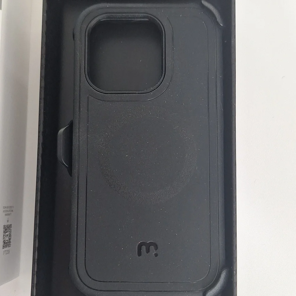 Mybat Pro Maverick Series Black iPhone15Pro Case with Belt Clip Holster